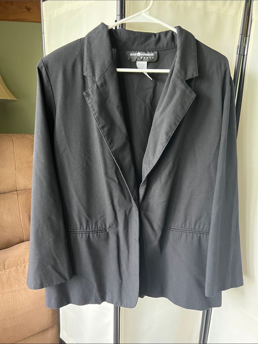 Sag Harbor Black Women's Tailored Blazer